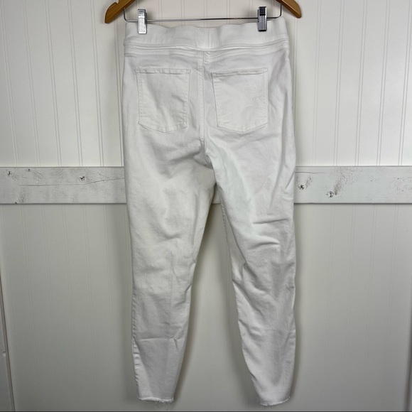 SPANX Distressed Skinny Jeans in White - Picture 5 of 7
